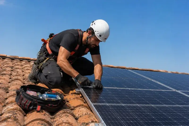 Maintenance et monitoring de panneaux solaires à Urgons